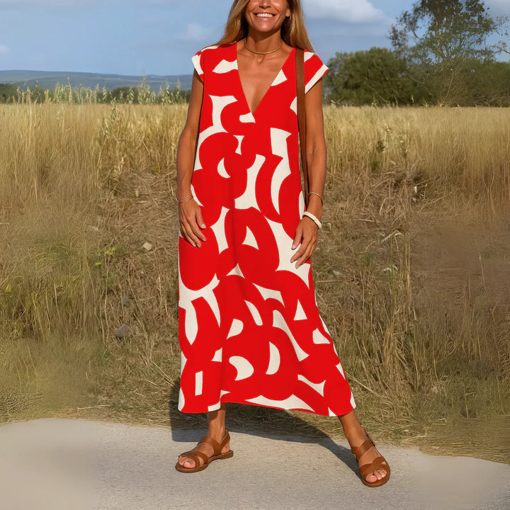Valeria | Graphic Beach Dress
