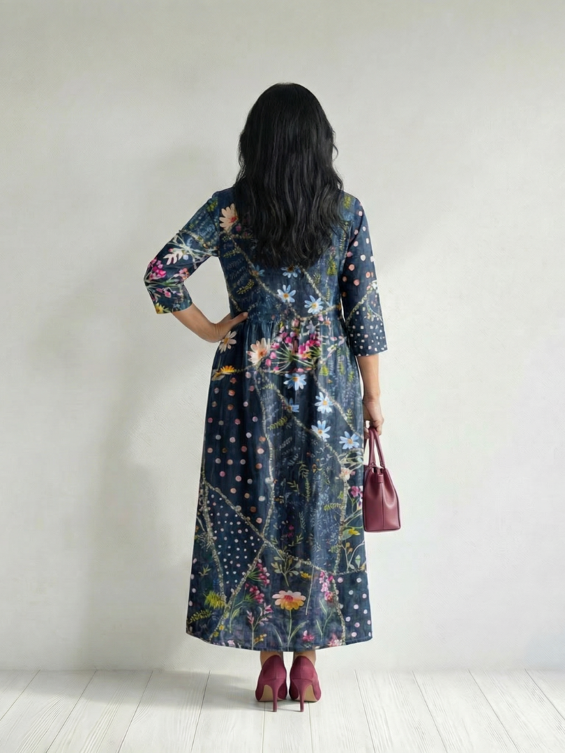 Elena | Midnight Garden Dress
