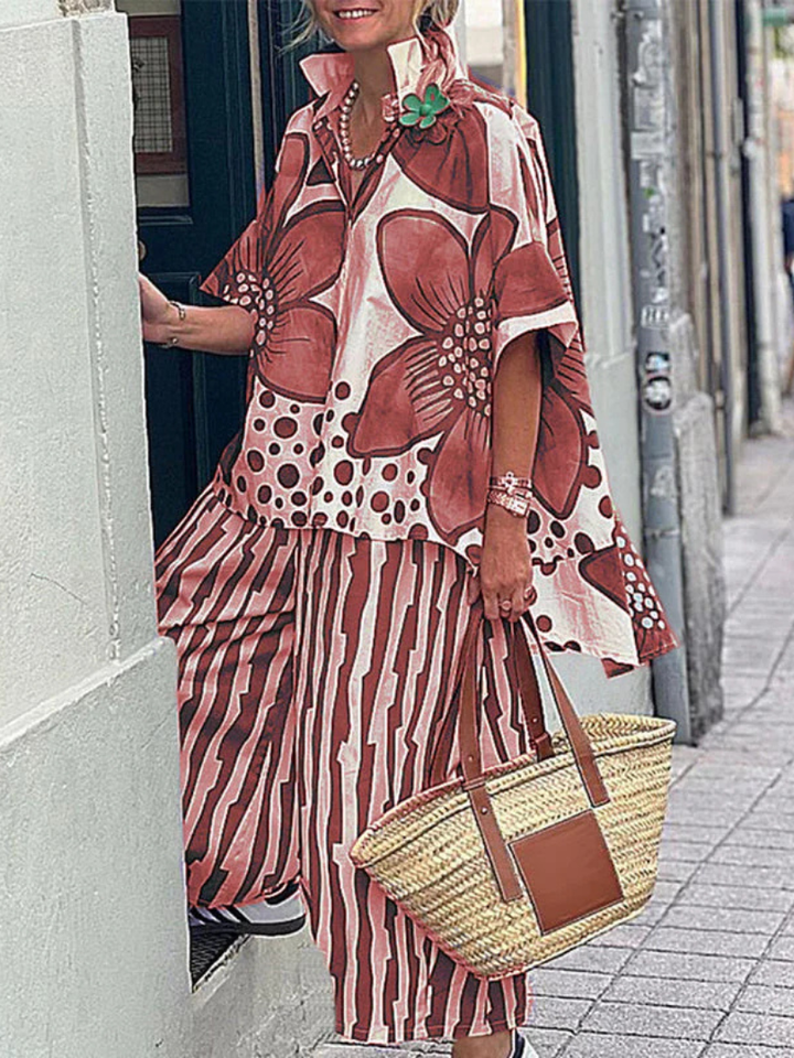 Vivian | Flower Print 2-Piece Set