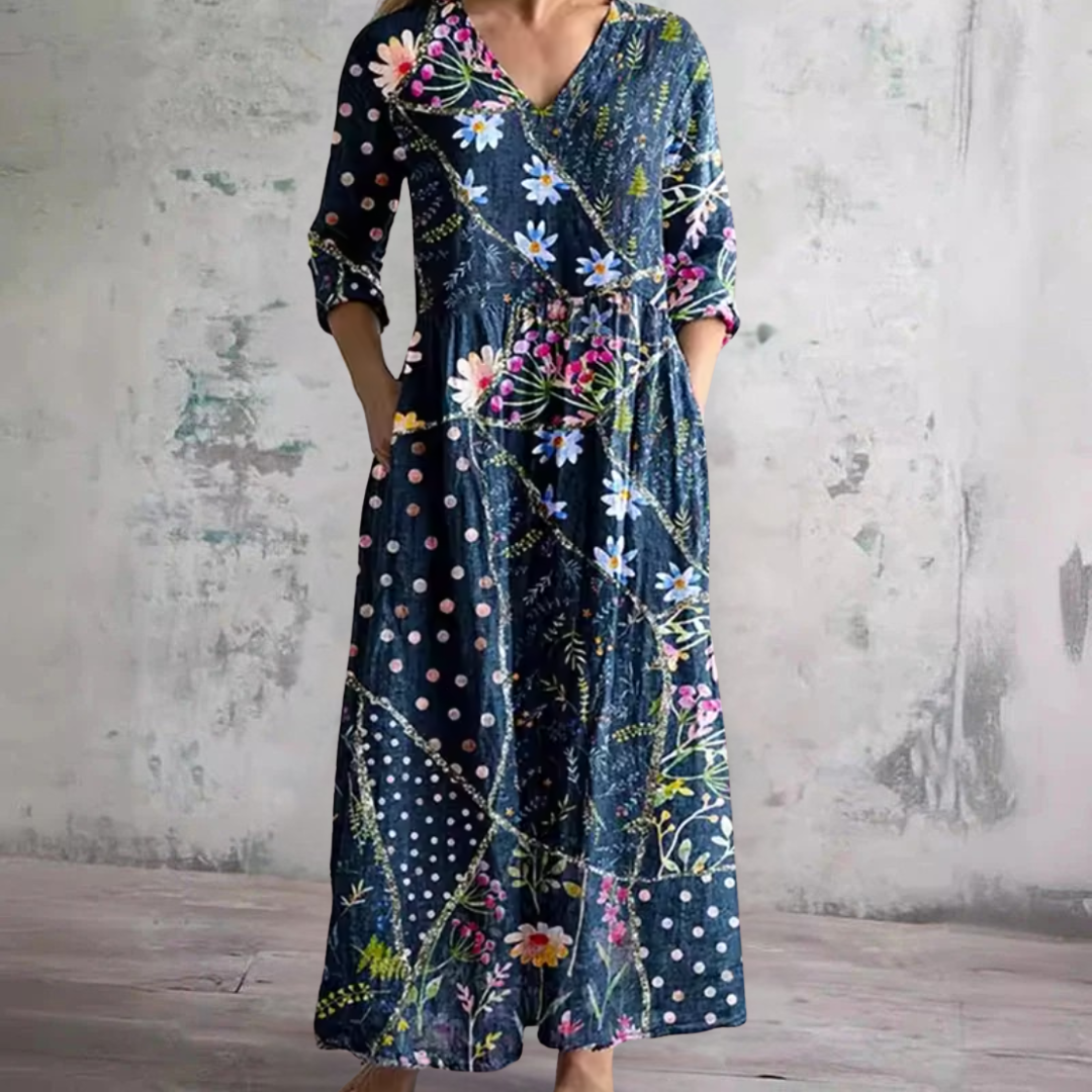 Aurora | Patchwork Bloom Dress