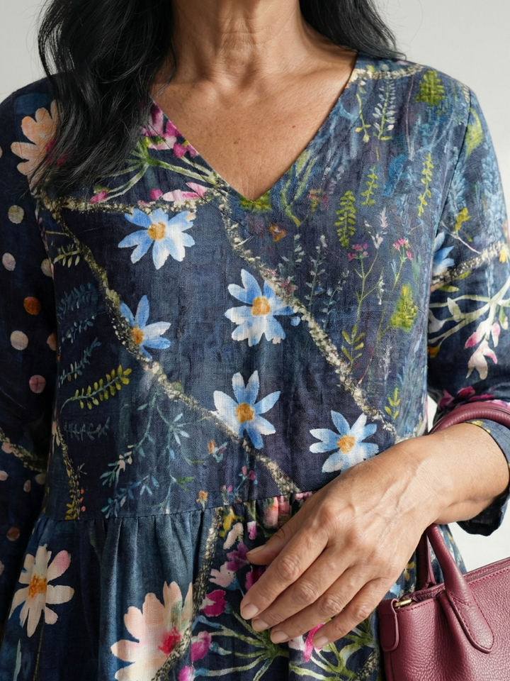Elena | Midnight Garden Dress