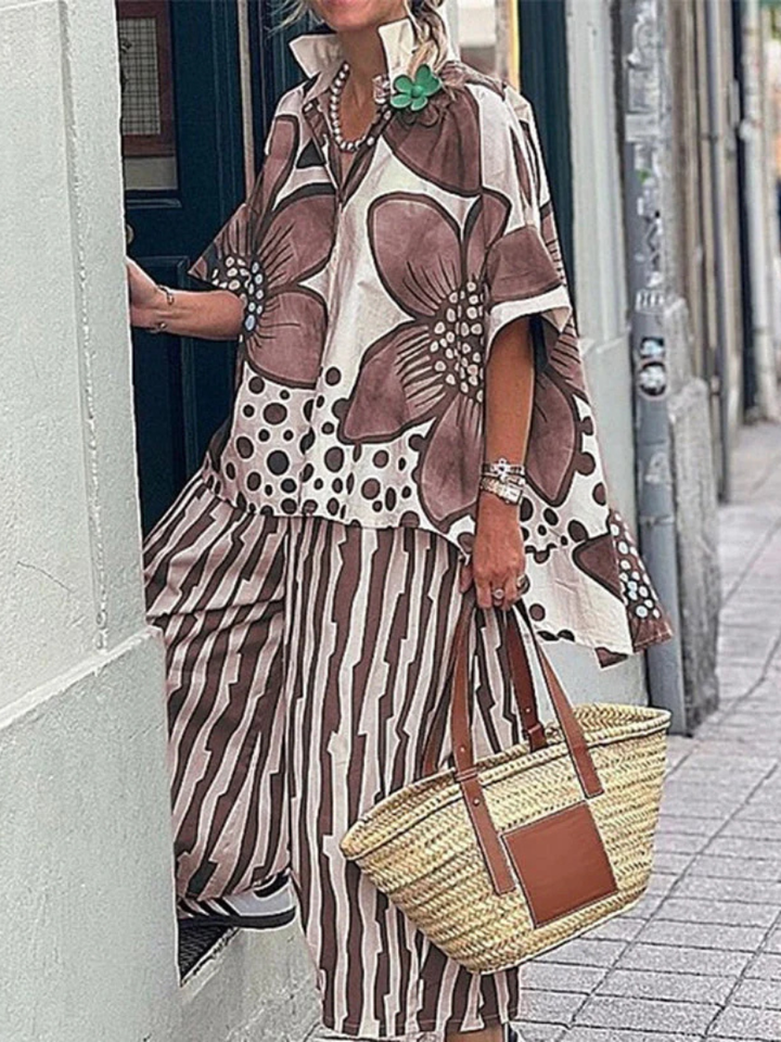 Vivian | Flower Print 2-Piece Set