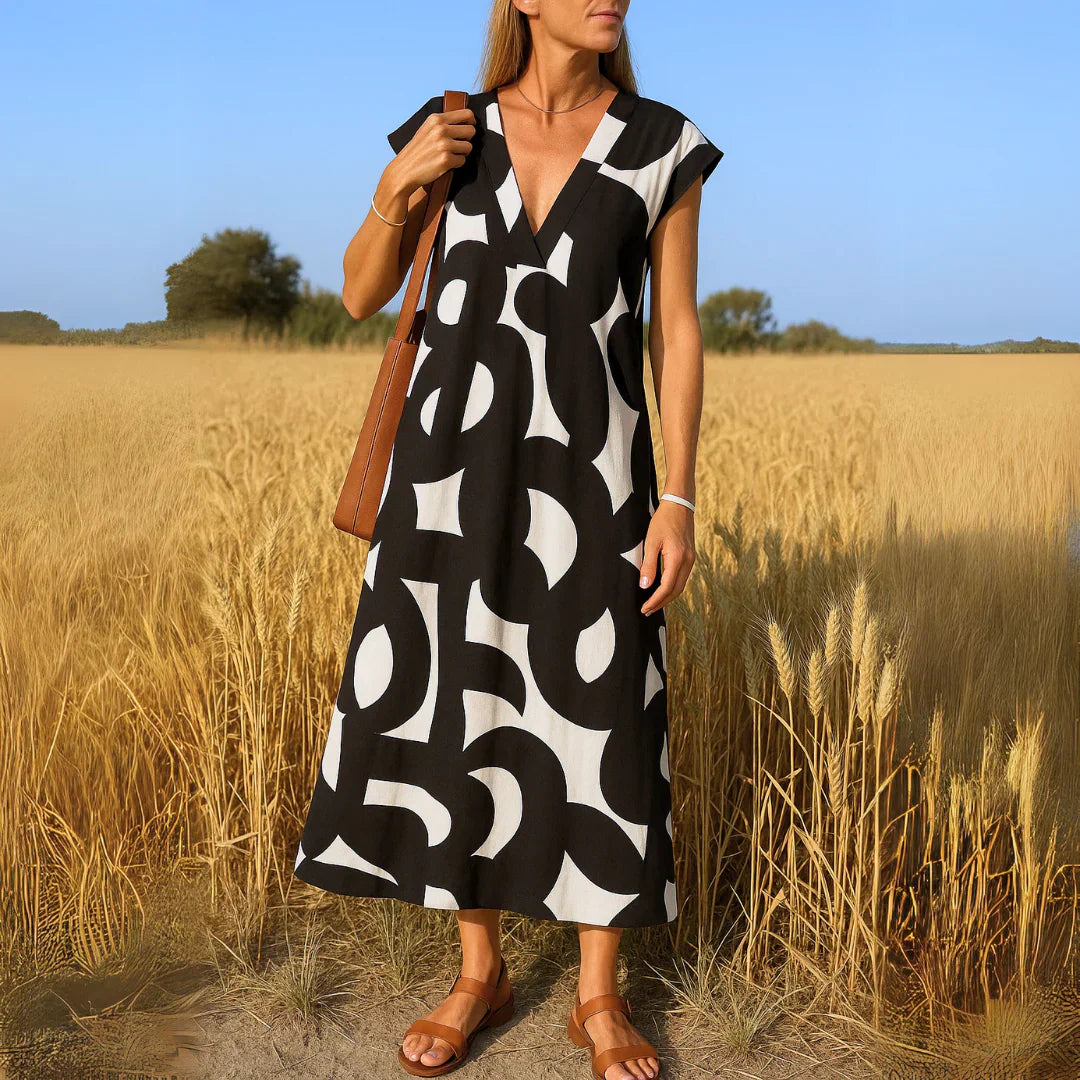 Valeria | Graphic Beach Dress