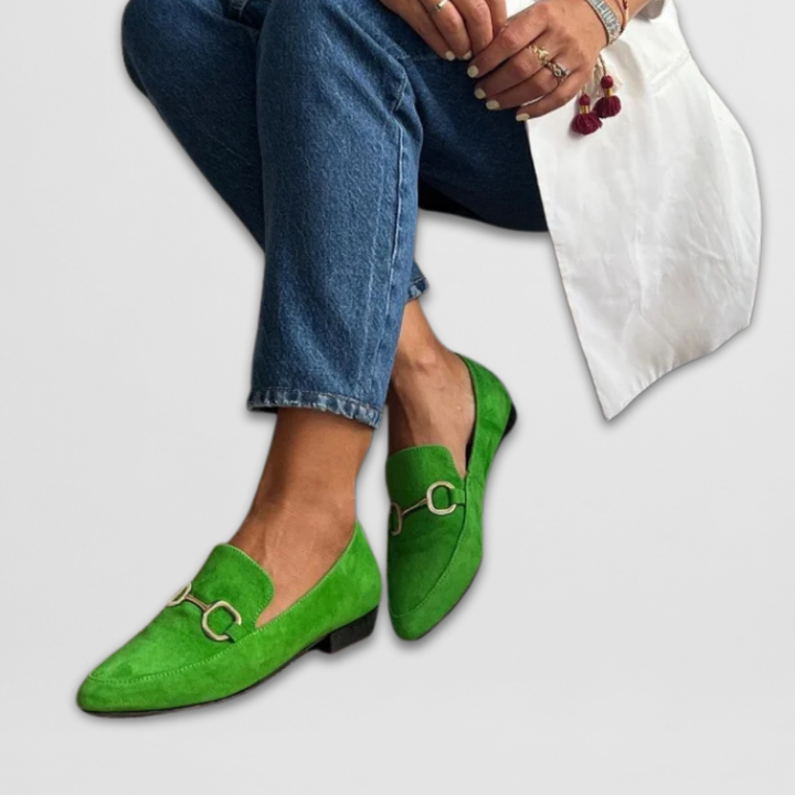 Sophie | Emerald Elegance Loafers