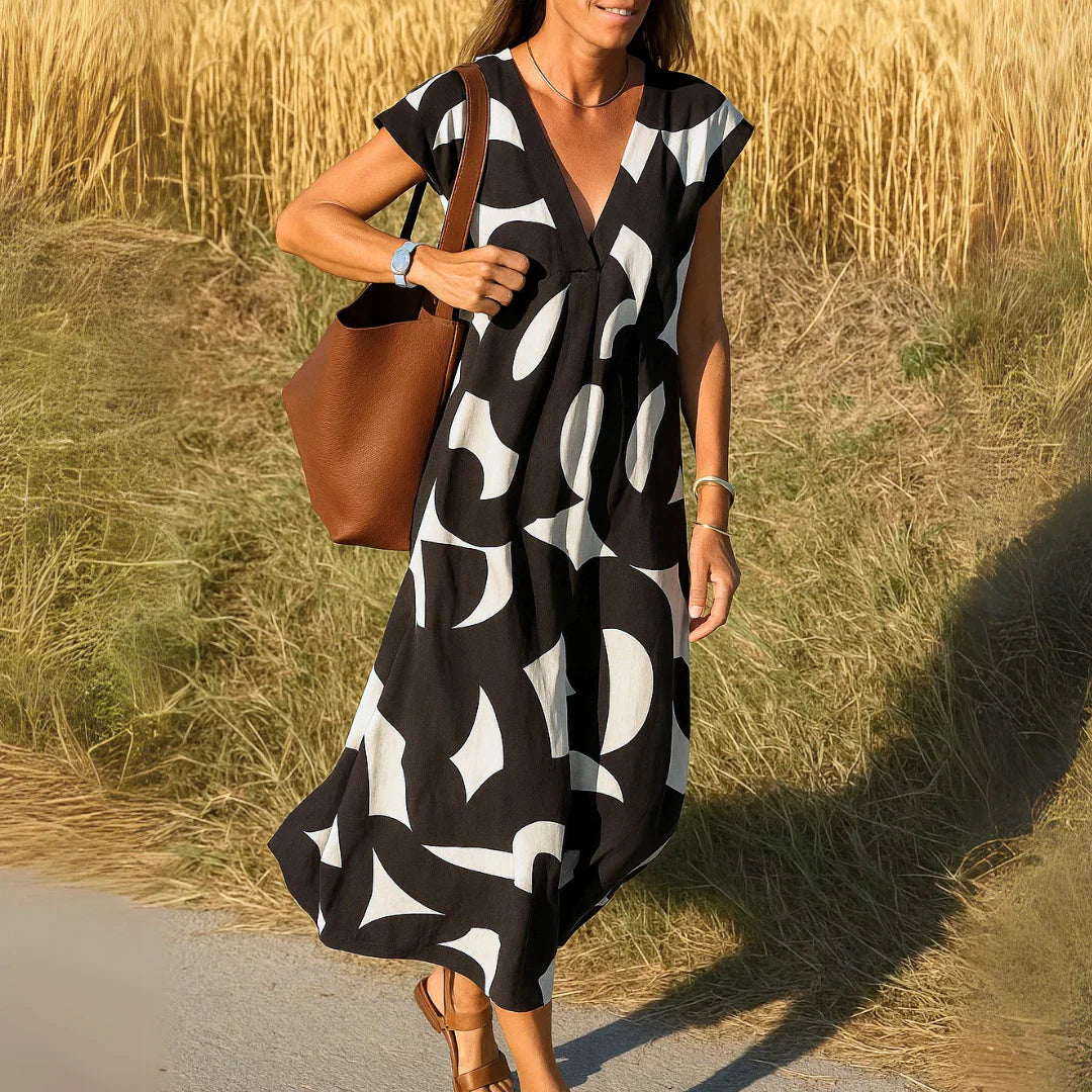 Valeria | Graphic Beach Dress