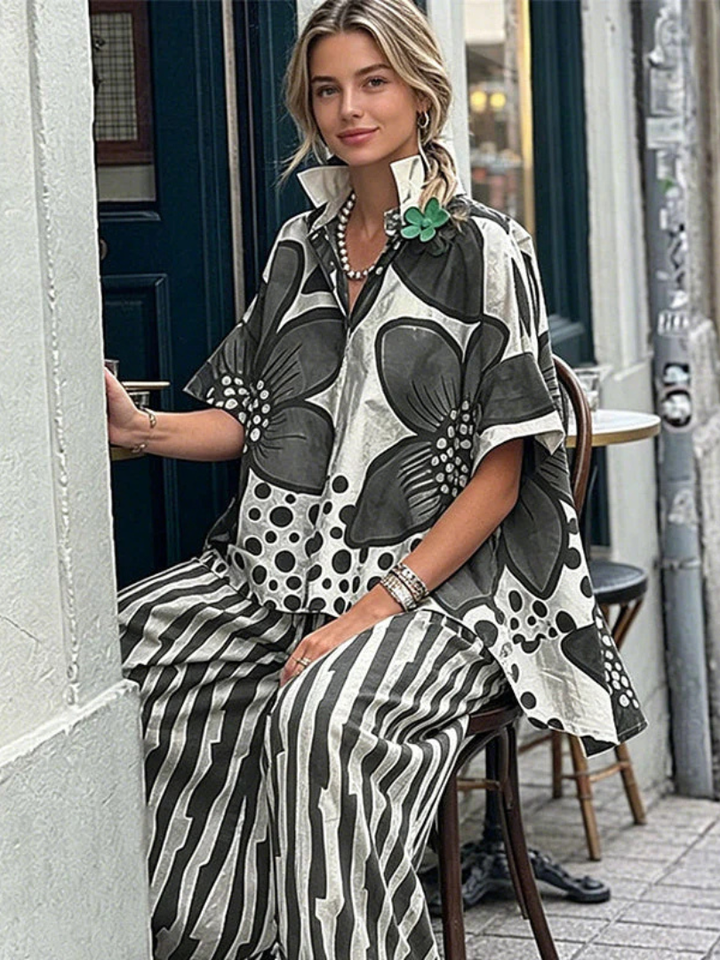 Vivian | Flower Print 2-Piece Set