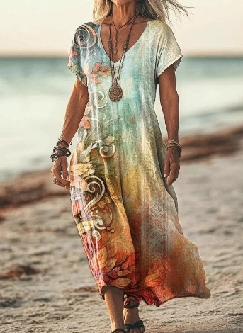Sophie | Seaside Bloom Dress