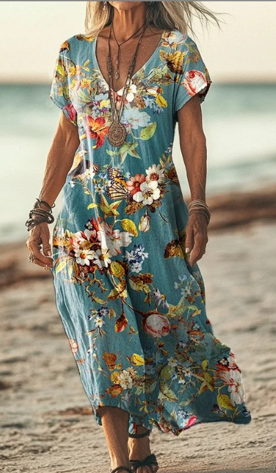 Sophie | Seaside Bloom Dress