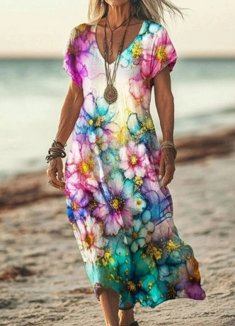 Sophie | Seaside Bloom Dress